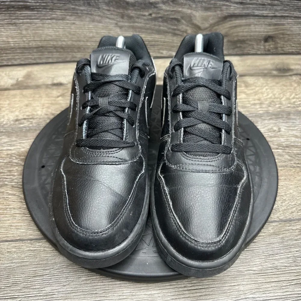 Nike Men’s Ebernon Low Triple Black Athletic Basketball Shoes Size 9.5